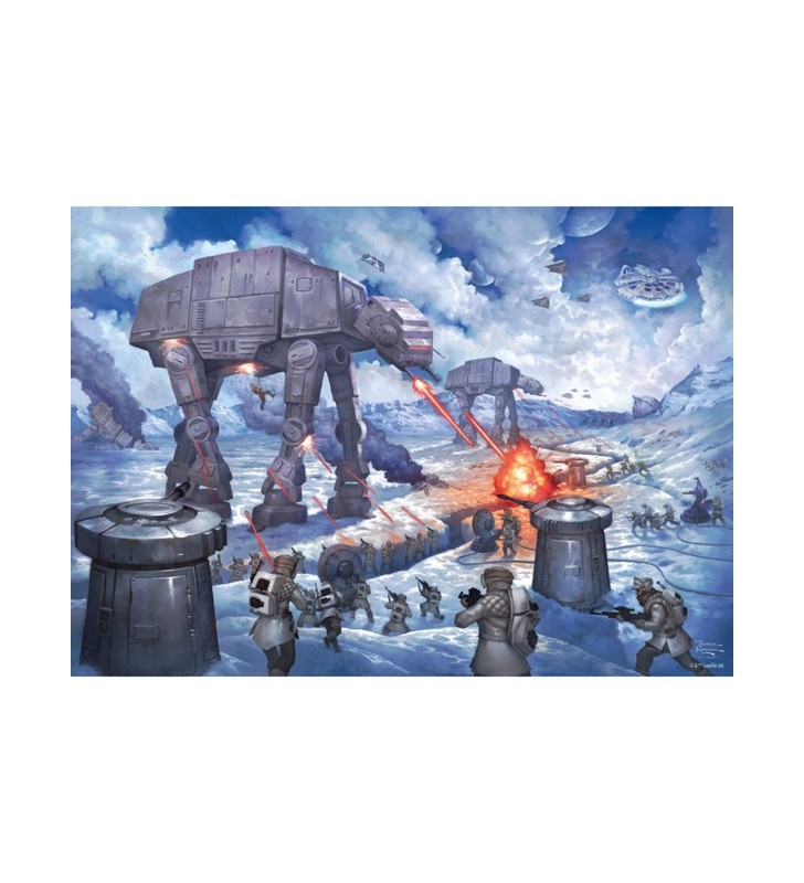 Jocuri Schmidt Thomas Kinkade Studios: Star Wars - Bătălia de la Hoth, Puzzle (1000 bucăți)