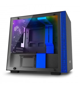 Nzxt ca-h200w-bl carcasă computer nzxt h200i negru/albastrtu