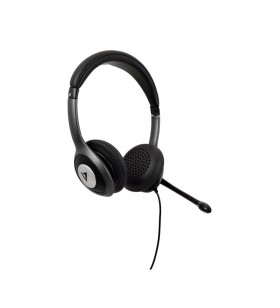 V7 hu530c cască audio & cască cu microfon căști bandă de fixare pe cap negru, gri