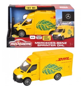 Majorette mercedes-benz sprinter dhl, vehicul de jucărie