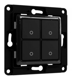 Shelly wall switch 4, buton (negru)