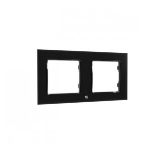 Shelly wall frame 2, coperta (negru, pentru comutator de perete)