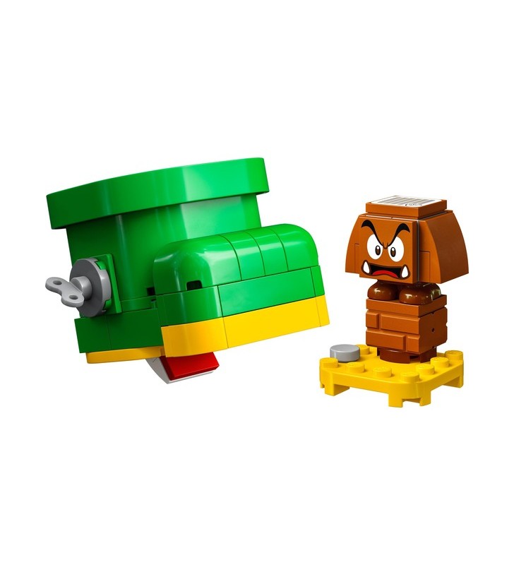 Lego 71404 set de extindere a pantofilor lui super mario gumba jucărie de construcție (de combinat cu setul de start mario, luigi sau peach, cu figurina gumba)