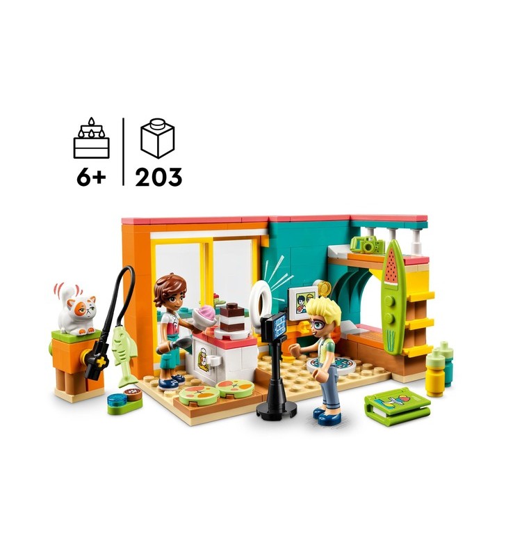 Jucărie de construcție lego friends 41754 camera lui leu