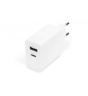 Ednet charging adapter usb c/1x usb-c 5v/3a 1x usb-a