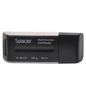 Card reader extern spacer, usb 2.0, all-in-1, pentru sdhc, sd, minisd (need adapter), micro sdhc, micro sd, mmc, rs-mmc, ms, bla