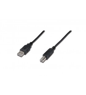 Digitus usb 2.0 connection cable, type a - b m/m, 5.0m, usb 2.0 conform, bl