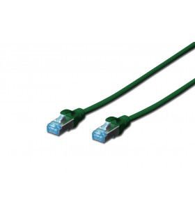 Premium cat 5e sf-utp patch cord, cu, pvc awg 26/7, length 1 m, color green