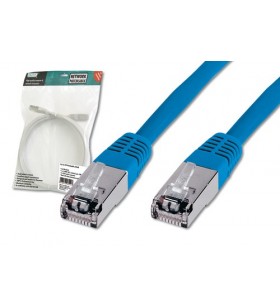 Premium cat 5e sf-utp patch cord, cu, pvc awg 26/7, length 1 m, color blue