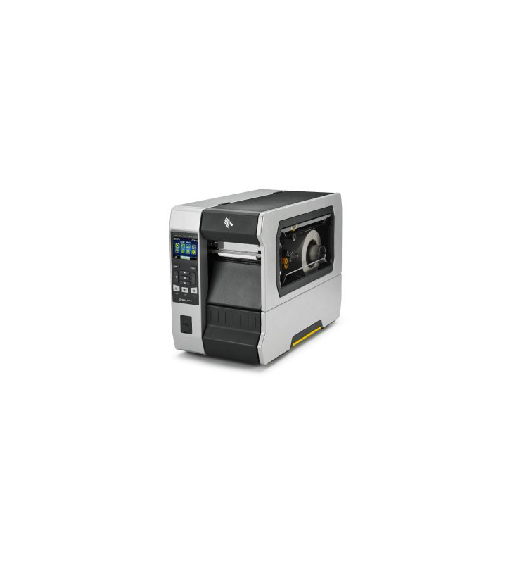 Tt printer zt610 4", 203 dpi, euro and uk cord, serial, usb, gigabit ethernet, bluetooth 4.0, usb host, cutter, color, zpl