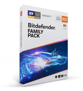 Antivirus bitdefender family pack, 1 an, 15 dispozitive