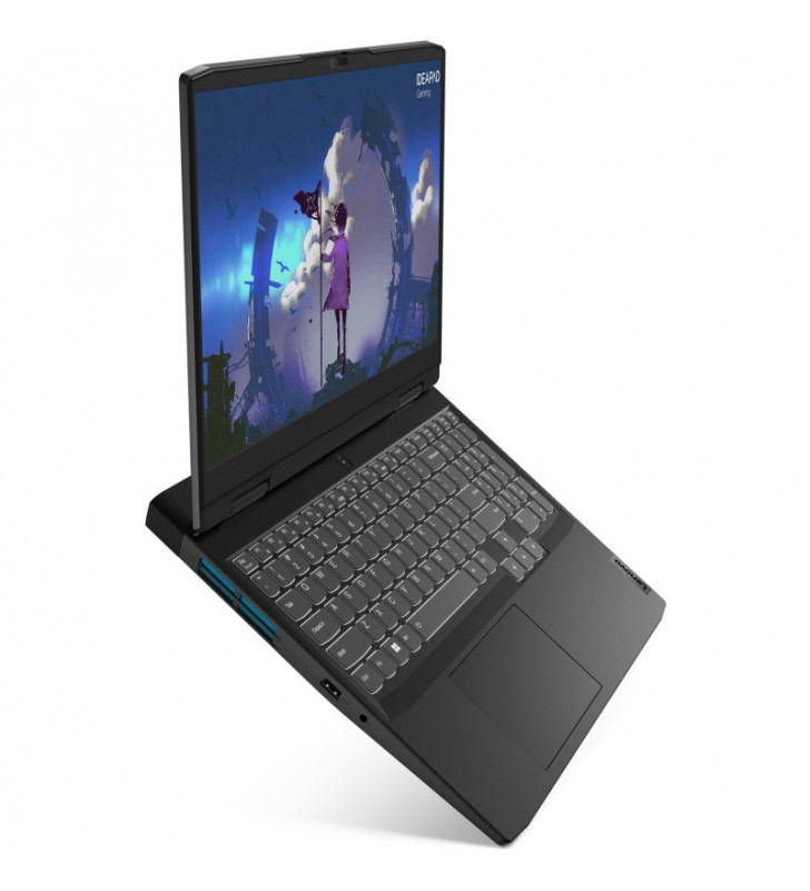 Laptop lenovo gaming 15.6'' ideapad 3 15iah7, fhd ips 120hz, procesor intel® core™ i5-12450h (12m cache, up to 4.40 ghz), 16gb ddr4, 512gb ssd, geforce rtx 3050 4gb, no os, onyx grey