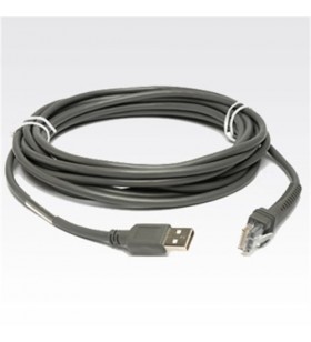 Zebra enterprise cba-u47-s15zar cable, shielded usb series a connector, 15", 4.6 m