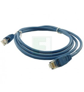 Cat5eu-utp pat.cable 0.5 m blue/cu pvc awg 26/7