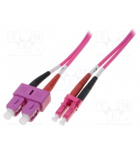 Dk-2532-10-4 digitus fiber patch cord om4 lc/upc,sc/upc 10m lszh purple