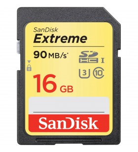 Sandisk 16gb extreme uhs-i sdhc memory card