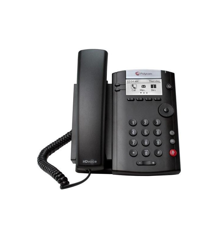 Vvx 201 skype f/business/2-line desktop phone in