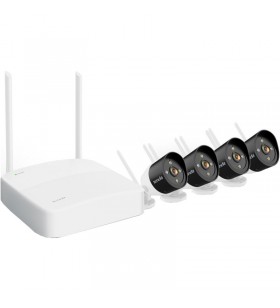 Kit securitate video HD wireless, NVR si 4 camere