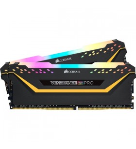 Kit Corsair DIMM 32GB DDR4-3200, memorie (negru, CMW32GX4M2E3200C16-T, Vengeance RGB PRO, XMP)
