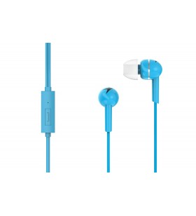 Casti genius  smartphone (intraauriculare) cu microfon, "hs-m300", in-ear, blue "31710006402" (include timbru verde 0.1 lei)
