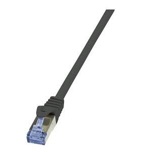 Logilink cq4023s logilink - patch cable cat.6a, made from cat.7, 600 mhz, s/ftp pimf raw, 0,5m