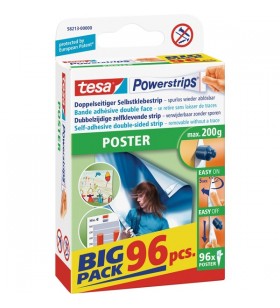 Tesa powerstrips poster big pack, adeziv (alb, 96 bucăți)