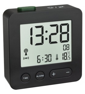 Ceas radio cu alarmă digital tfa (negru)