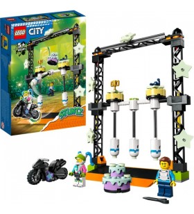 Jucărie de construcție lego 60341 city stuntz knockdown challenge (inclusiv minifigurină cu motocicleta și cascadorii)