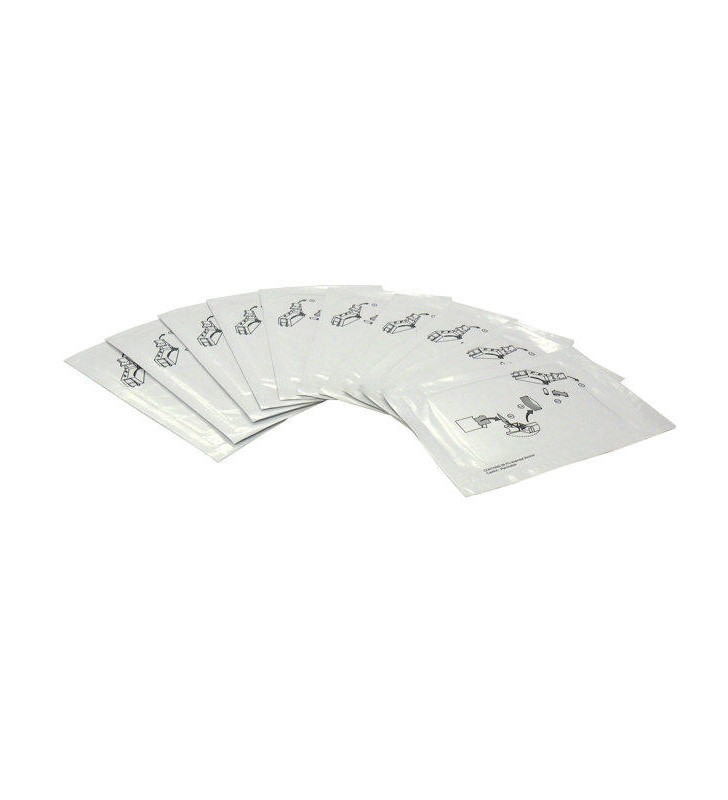 Cleaning cards (10) per pack (double-sided isopropyl coated for cleaning debris from card track & transport rollers. note: one c