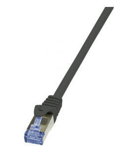Logilink cq4083s logilink - cat.6a patch cable made from cat.7 raw cable, black, 7,5m
