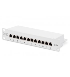 Digitus dn-91512s-g digitus patch panel 10 12-port cat.5e shielded 1u complete lsa, tray, grey