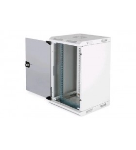 Digitus - assmann - ednet 10in and 19in combi wall mounting cabinet 10u horizontal (10in), 5u vertical (19in), grey