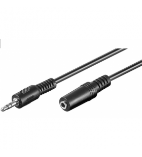 Techly 509353 techly cablu prelungitor audio stereo jack 3.5mm m/f 10m negru