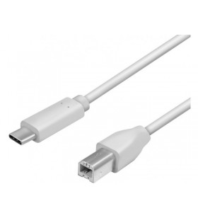 Logilink cu0160 logilink - usb 2.0 connection cable, usb-c male to usb-b male, 1m
