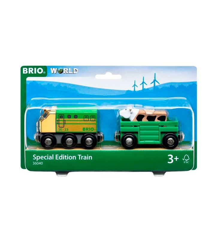 Trenul brio world special edition 2023 - tren de fermă cu mașină de jucărie vacă
