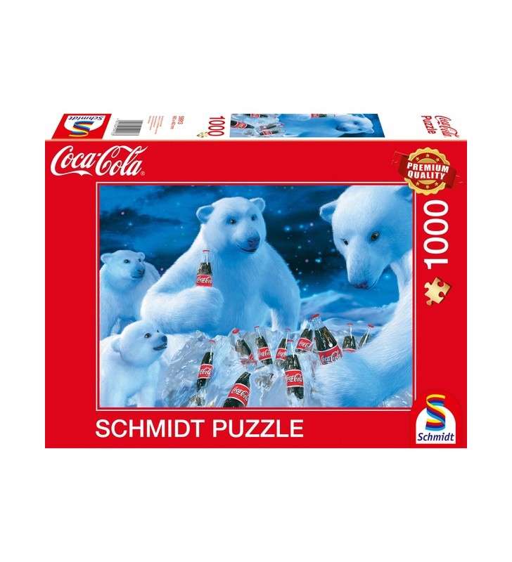 Schmidt spiele coca-cola - urși polari, puzzle (1000 bucăți)