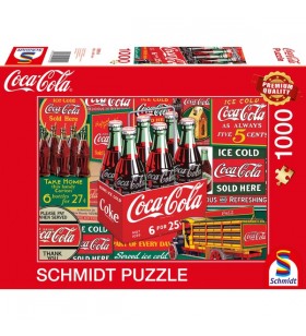 Schmidt spiele coca cola - clasic, puzzle (1000 bucăți)