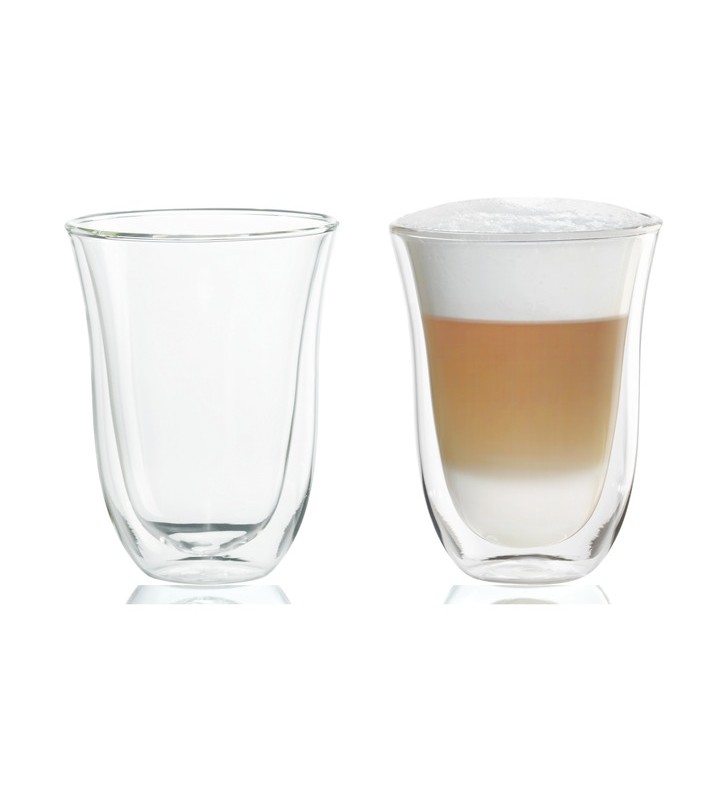 Pahare delonghi latte macchiato (set de 2) pahar (transparent)
