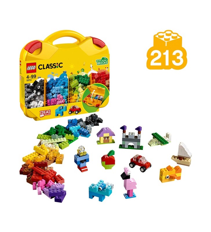 Lego 10713 classic building blocks starter case - jucării de construcție în culori asortate
