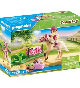 Playmobil 70521 poni de colecție de țară „poney de călărit german”, jucărie de construcție