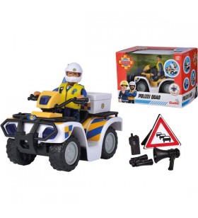 Simba fireman sam police quad bike vehicul de jucărie (cu figură)