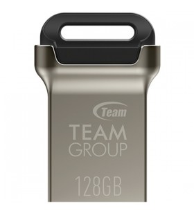 Stick usb team group c162 de 128 gb (argintiu/negru, usb-a 3.2 gen 1)