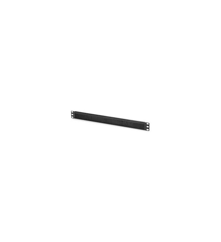 Digitus 1u cable brush management panel open brush, color black (ral 9005)