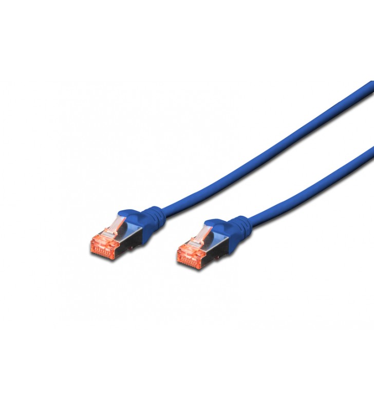 Cat 6 s-ftp patch cord, cu, lszh awg 27/7, length 3 m, 10 pieces, color blue