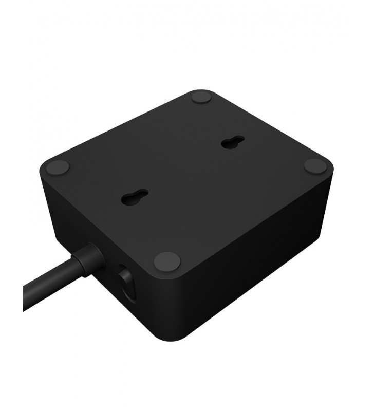 Icy box ib-mps2220b-ch prelungitoare 1,9 m 2 ieșire(i) ac de interior negru