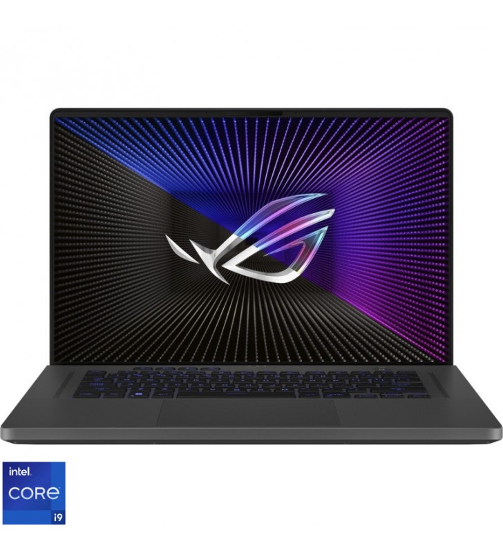 Laptop asus gaming 16'' rog zephyrus g16 gu603vv, qhd+ 240hz, procesor intel® core™ i9-13900h (24m cache, up to 5.40 ghz), 32gb ddr4, 1tb ssd, geforce rtx 4060 8gb, win 11 home, eclipse gray