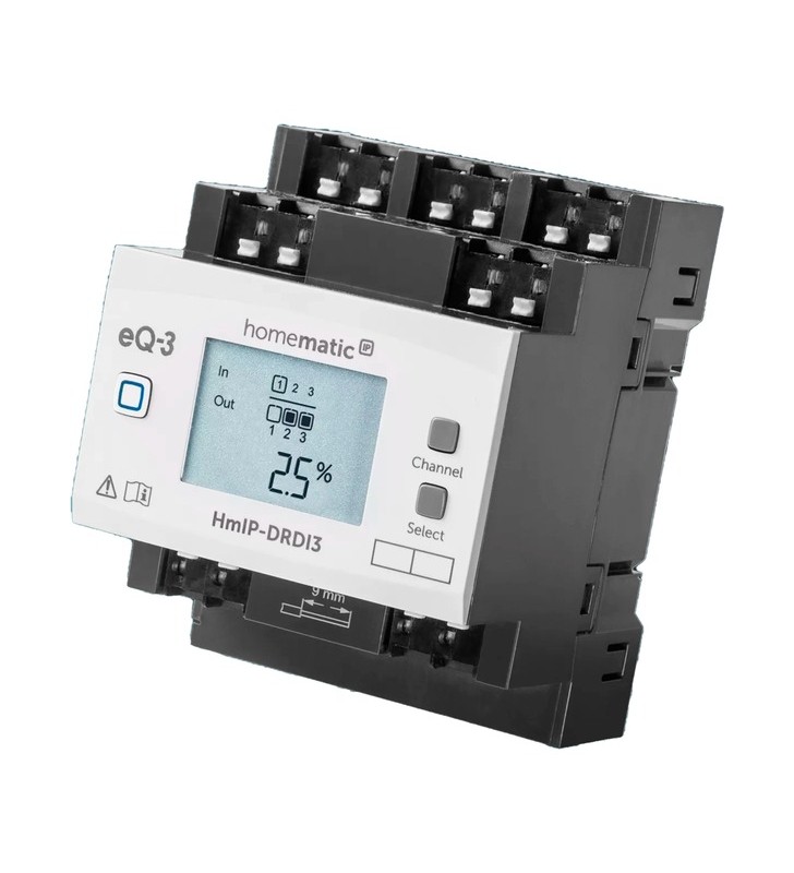 Homematic ip dimming actuator for din rail mounting - triple (hmip-drdi3), dimmer