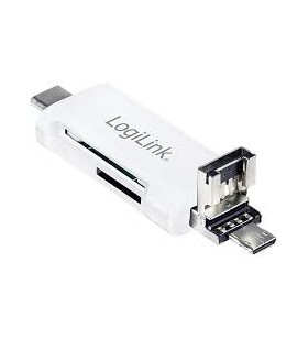 Logilink cr0041 logilink - card reader usb 2.0, 3-in-1, usb-c to micro-b or usb-a