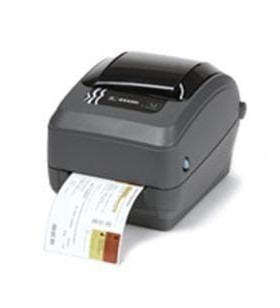 Tt printer gx430t 300dpi, eu and uk cords, epl2, zpl ii, usb, serial, centronics parallel, cutter - liner and tag