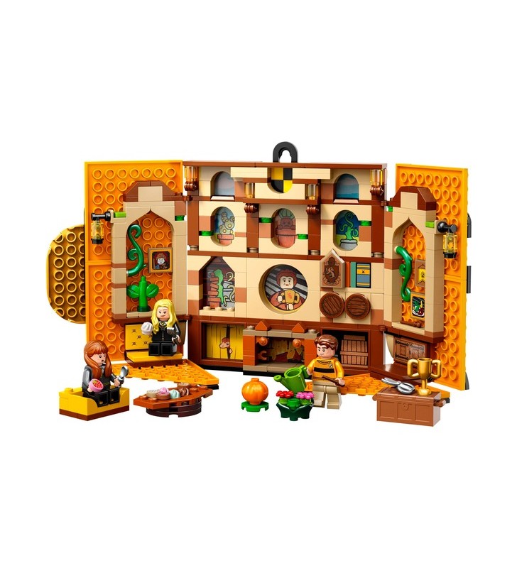 Jucărie de construcție lego 76412 harry potter banner casa hufflepuff